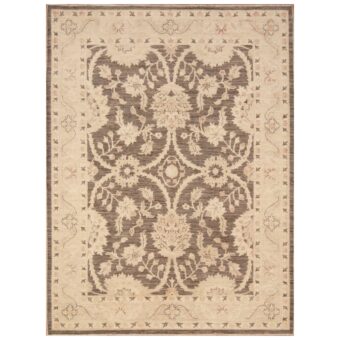 Afghan Hand-knotted Vegetable Dye Oushak Wool Rug (5' x 6'6)