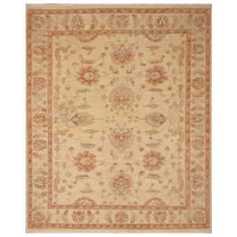 Afghan Hand-knotted Vegetable Dye Oushak Wool Rug (6' x 7'5)