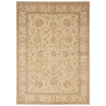 Afghan Hand-knotted Vegetable Dye Oushak Wool Rug (4'10 x 6'8)