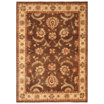 Afghan Hand-knotted Vegetable Dye Oushak Wool Rug (5'2 x 7'10)