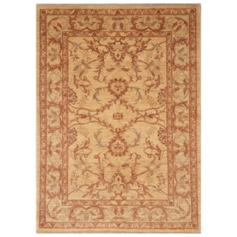 Afghan Hand-knotted Vegetable Dye Oushak Wool Rug (5'7 x 7'8)
