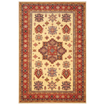 Afghan Hand-knotted Super Kazak Wool Rug (7' x 10'6)