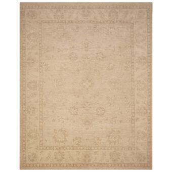 Afghan Hand-Knotted Whitewashed Oushak Wool Rug (8'1 x 10'1)