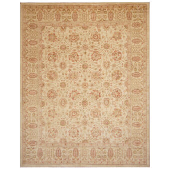 Afghan Hand-knotted Vegetable Dye Oushak Wool Rug (8' x 10'2)
