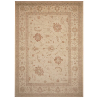 Afghan Hand-knotted Vegetable Dye Oushak Wool Rug (8' x 11'3)