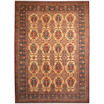 Afghan Hand-knotted Vegetable Dye Oushak Wool Rug (8'2 x 11'2)
