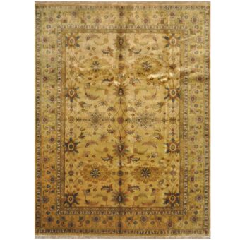 Indo Hand-knotted Tabriz Wool Rug (9' x 11'8)