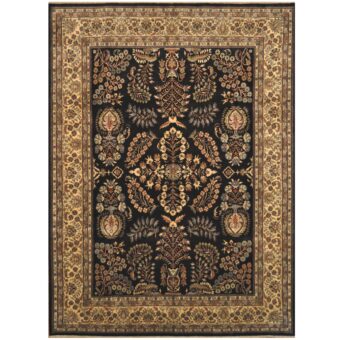 Indo Hand-knotted Sarouk Wool Rug (8'9 x 12')