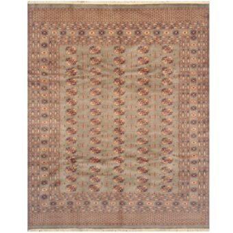 Pakistani Hand-knotted Bokhara Wool Rug (7'8 x 9'6)