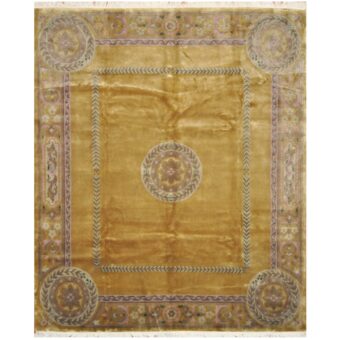 Chinese Hand-knotted Art Deco Wool Rug (8'4 x 9'10)