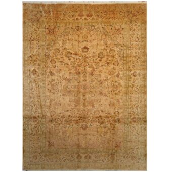 Persian Hand-knotted 1940's Semi-antique Kashan Wool Rug (10' x 13'4)
