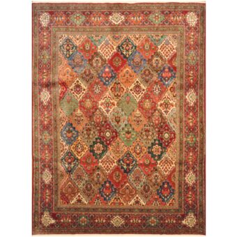 Persian Hand-knotted Tabriz Wool Rug (9'10 x 13'2)