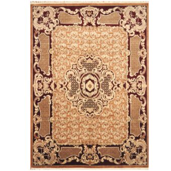 Pakistani Hand-knotted Aubusson Wool Rug (10' x 14'4)