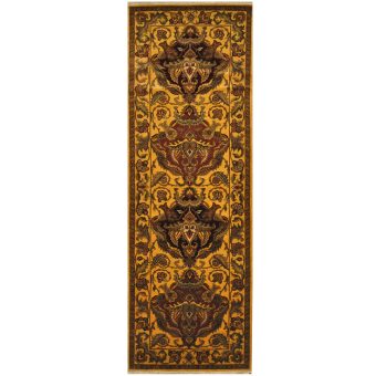 Indo Hand-knotted William Morris Wool Runner (4' x 12'4)