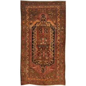 Persian Hand-knotted Kurdish Wool Rug (5'7 x 11')