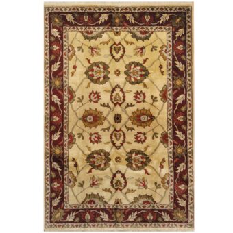 Indo Hand-knotted Oushak Wool Rug (6' x 9')