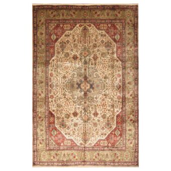 Persian Hand-knotted Tabriz Wool Rug (8' x 11'4)
