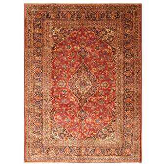 Persian Hand-knotted Kashan Wool Rug (8'8 x 11'6)