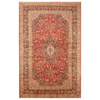 Persian Hand-knotted Kashan Wool Rug (8' x 12'5)