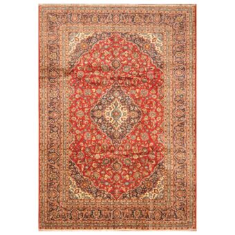 Persian Hand-knotted Kashan Wool Rug (8' x 11'4)