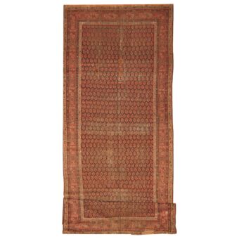 Persian Hand-knotted 1900's Tribal Malayer Wool Runner (6'2 x 16'8)