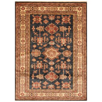 Afghan Hand-knotted Super Kazak Wool Rug (5' x 6'8)