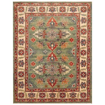 Afghan Hand-knotted Super Kazak Wool Rug (6'10 x 5'4)