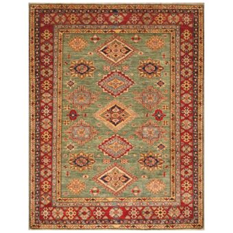 Afghan Hand-knotted Super Kazak Wool Rug (6' x 7'7)