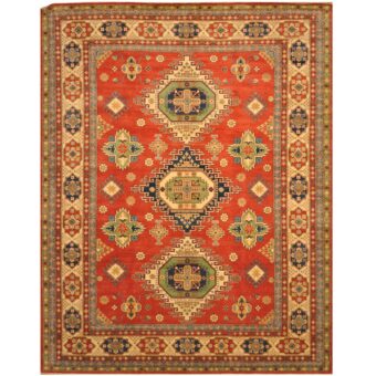 Afghan Hand-knotted Kazak Wool Rug (10'2 x 13'6)
