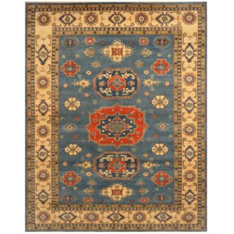Afghan Hand-knotted Kazak Wool Rug (9' x 11'8)