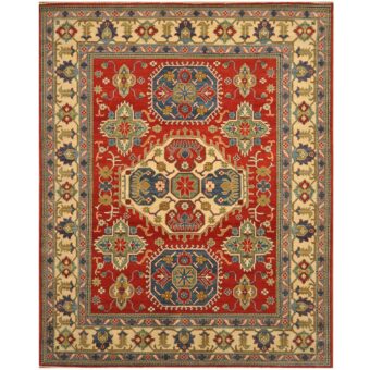 Afghan Hand-knotted Tribal Kazak Wool Rug (8'3 x 10'5)
