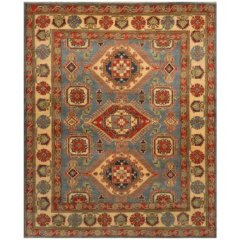 Afghan Hand-knotted Tribal Kazak Wool Rug (8'2 x 10')