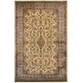 Persian Hand-knotted 1920's Semi-antique Kerman Wool Rug (11'5 x 18'4)