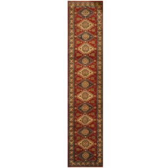 Afghan Hand-knotted Tribal Kazak Wool Rug (2'8 x 12'8)
