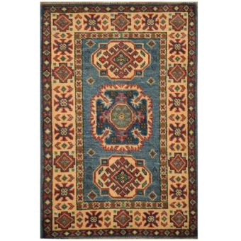 Afghan Hand-knotted Tribal Kazak Wool Rug (2' x 3')