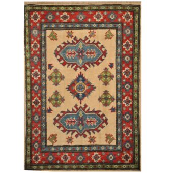 Afghan Hand-knotted Tribal Kazak Wool Rug (2' x 3')