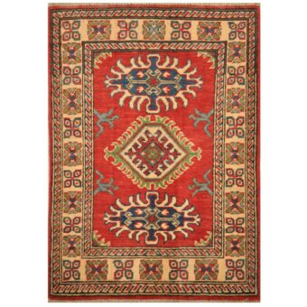 Afghan Hand-knotted Tribal Kazak Wool Rug (2' x 3')