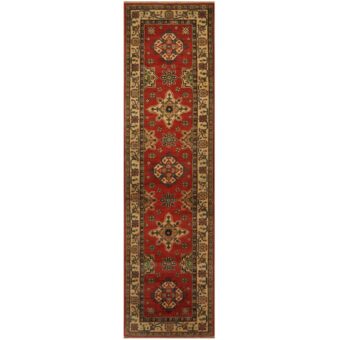 Afghan Hand-knotted Tribal Kazak Wool Rug (2'8 x 9'1)