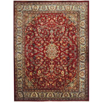 Persian Hand-knotted Mahal Wool Rug (10'4 x 14')
