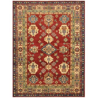 Afghan Hand-knotted Tribal Kazak Wool Rug (5'1 x 6'8)