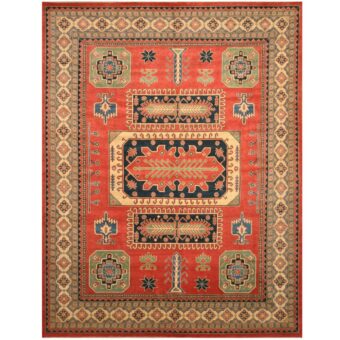 Afghan Hand-knotted Tribal Kazak Wool Rug (9'9 x 13')