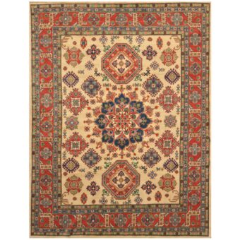 Afghan Hand-knotted Tribal Kazak Wool Rug (8'9 x 11'8)