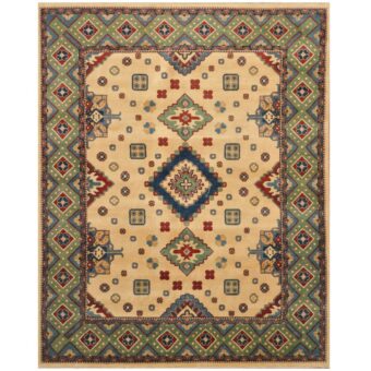 Afghan Hand-knotted Tribal Kazak Wool Rug (8' x 10')