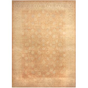 Afghan Hand-knotted Vegetable Dye Oushak Wool Rug (10'1 x 13'8)