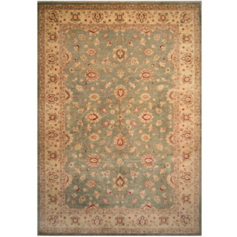 Afghan Hand-knotted Vegetable Dye Oushak Wool Rug (10' x 14')