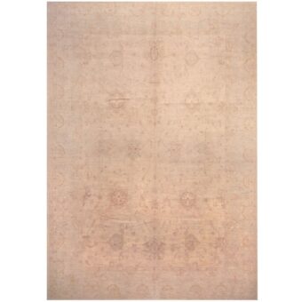 Afghan Hand-knotted Vegetable Dye Oushak Wool Rug (9'7 x 13'7)