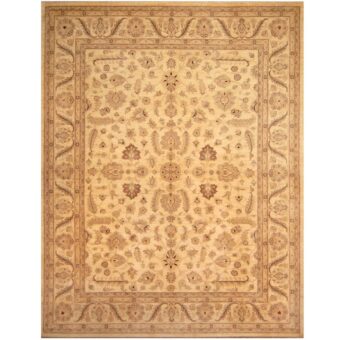 Afghan Hand-knotted Vegetable Dye Oushak Wool Rug (10' x 12'10)