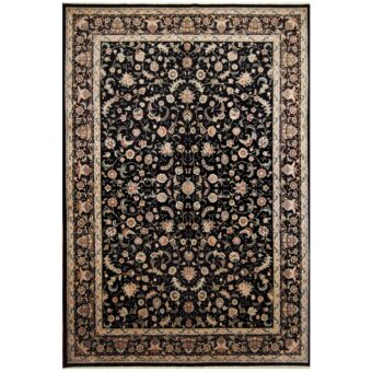 Indo Hand-knotted Kashan Wool & Silk Rug (10' x 14')
