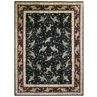 Indo Hand-knotted Tabriz Wool & Silk Rug (8'6 x 11'8)