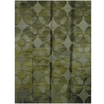Indo Hand-knotted Tibetan Wool Rug (9' x 12')